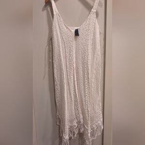 Francesca's Collections Cream Lace Dress